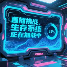 直播挑戰，生存係統正在加載中